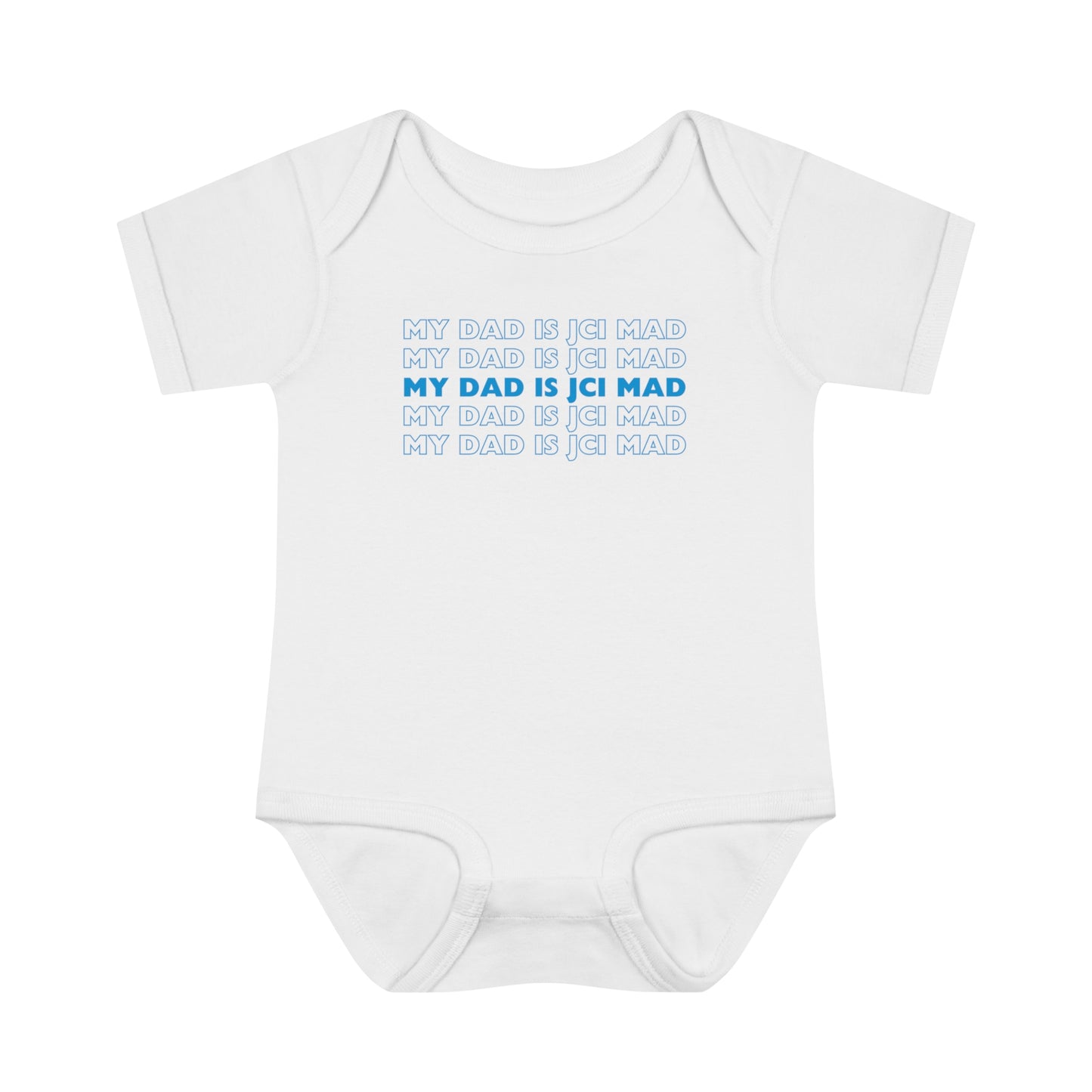 Infant Baby Rib Bodysuit (White)