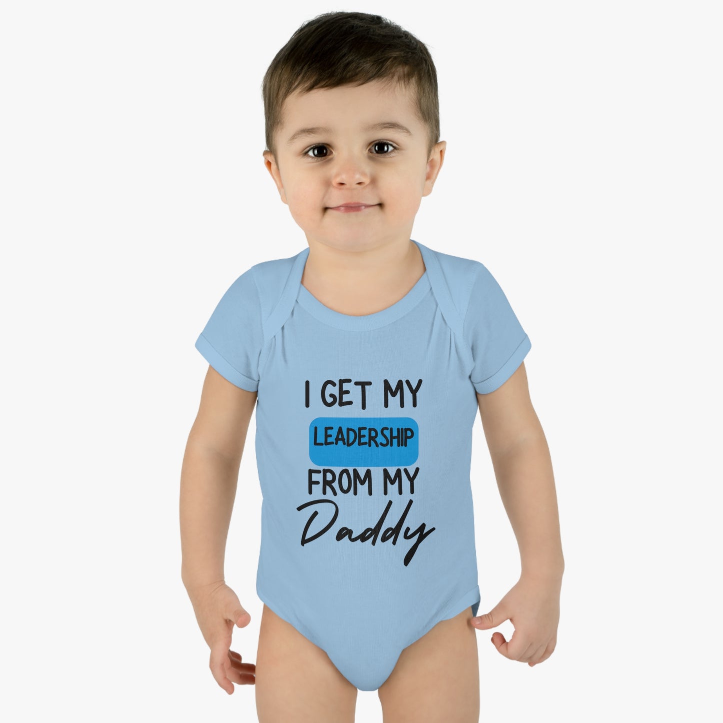 Infant Baby Rib Bodysuit (LD/Light Blue)
