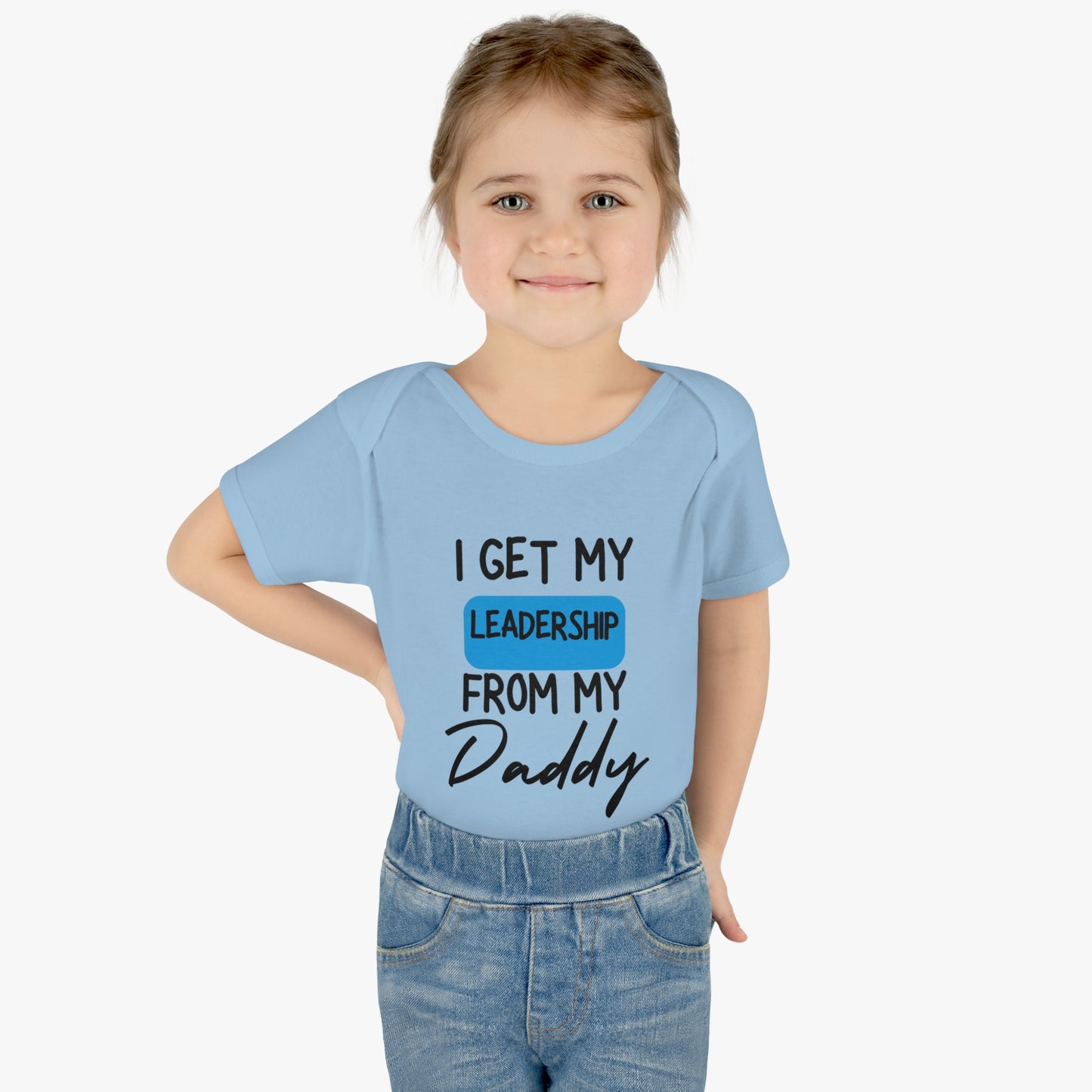 Infant Baby Rib Bodysuit (LD/Light Blue)
