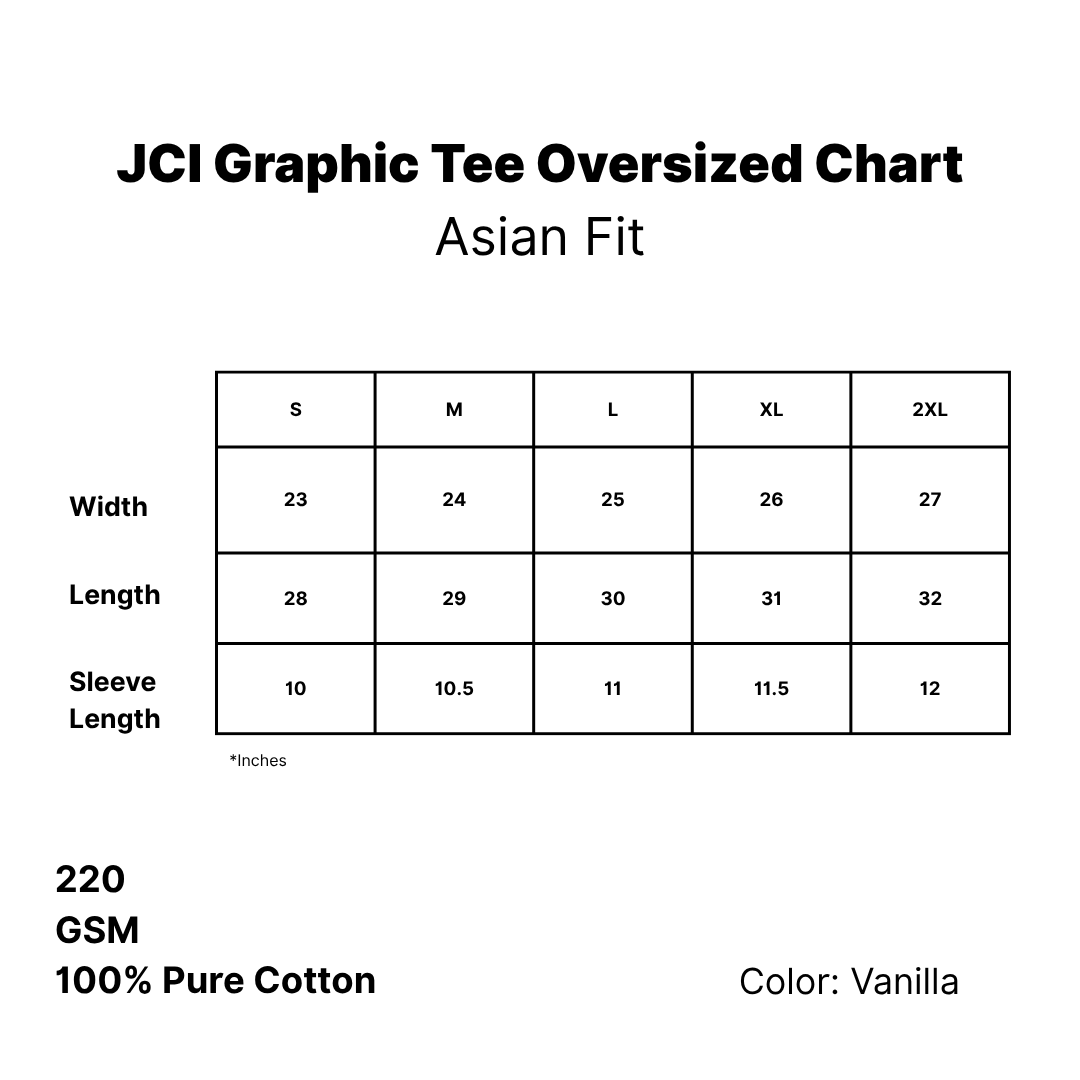 New JCI Graphic Tee Oversized