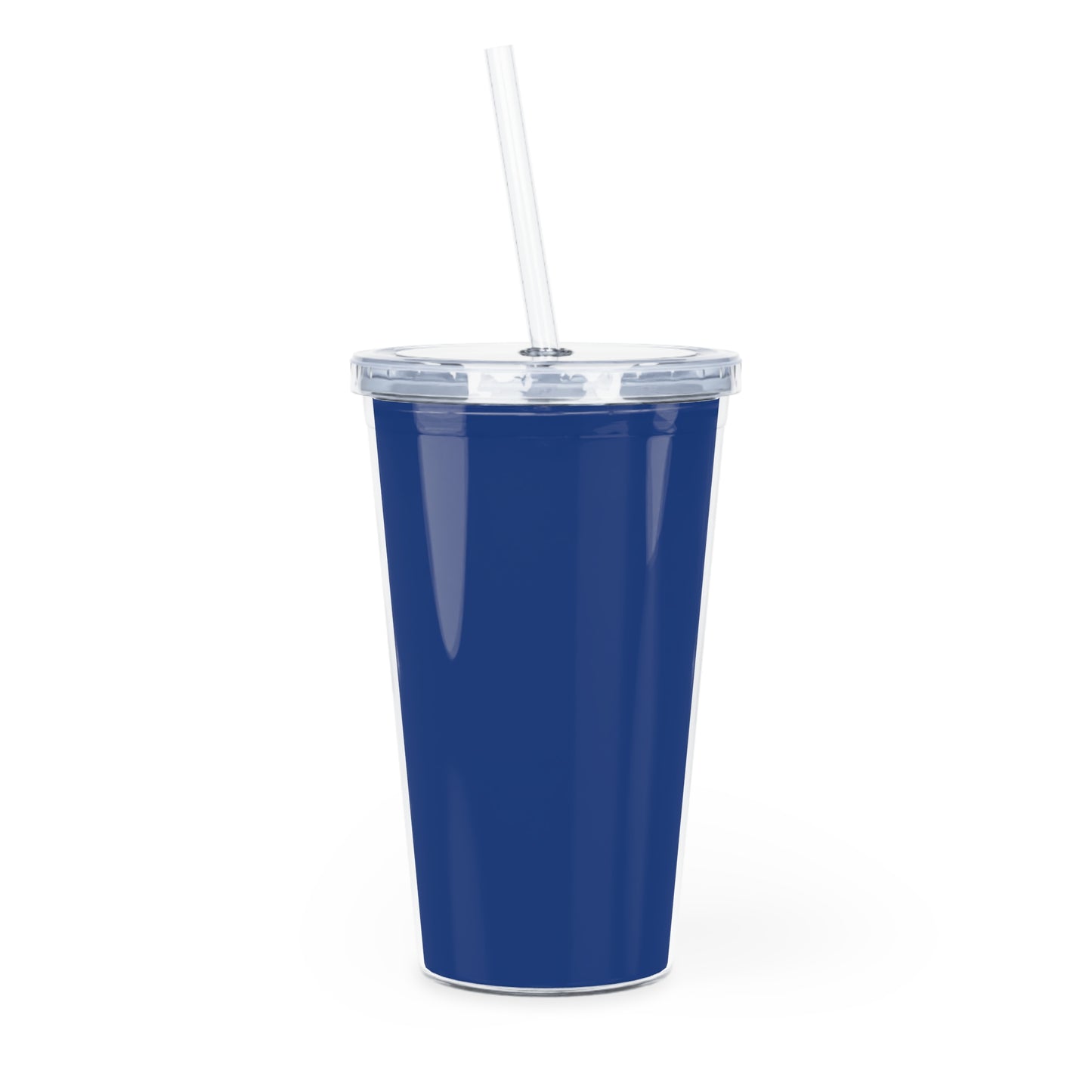 Plastic Tumbler with Straw (Drake Blue)