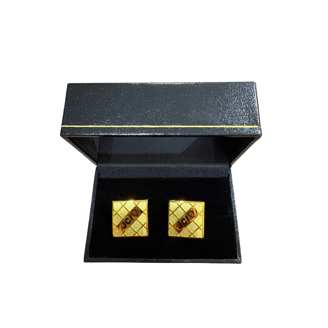 Square Gold Cufflinks - SALE