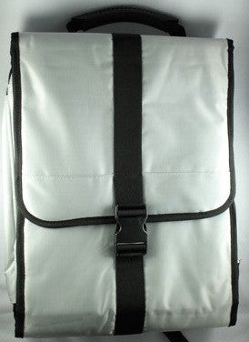 Silver Folding Computer Backpack